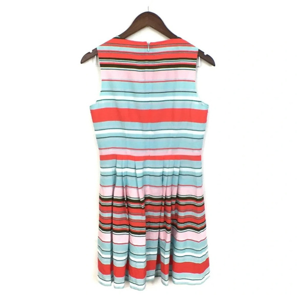 Cynthia Steffe Claiborne Striped Fit & Flare Drs - Picture 3 of 8